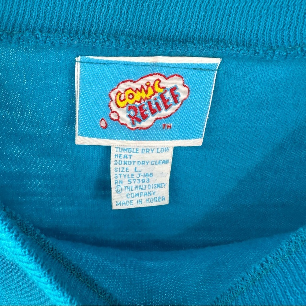 Vintage 80's Comic Relief Minnie Mouse Crewneck Sweatshirt Size Large - Picture 3 of 7